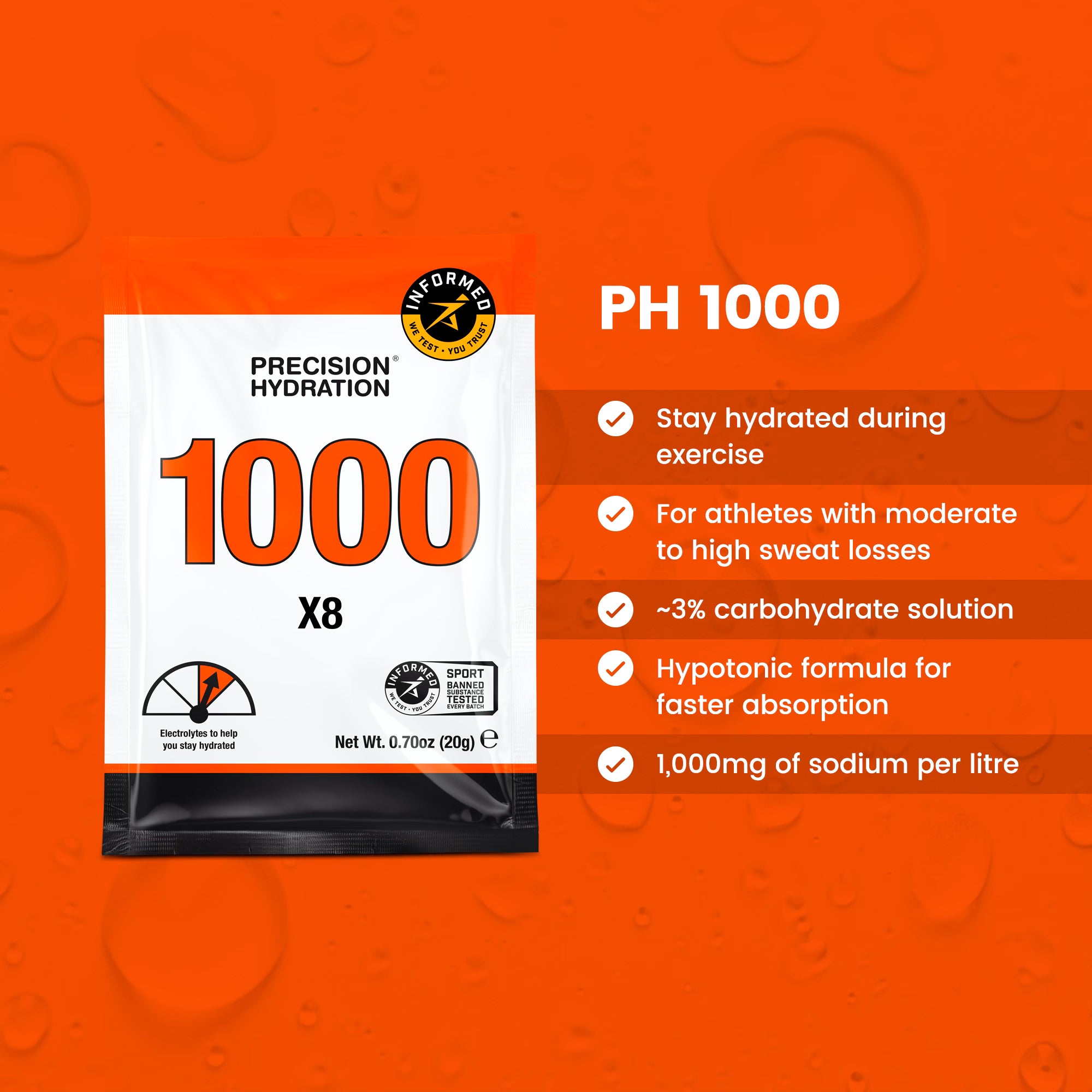 Poudre d'hydratation PF1000 X8